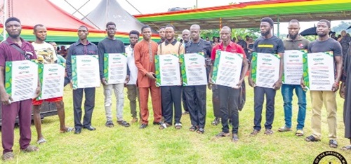 The residents who were honoured by President John Dramani Mahama The residents who were honoured by President John Dramani Mahama