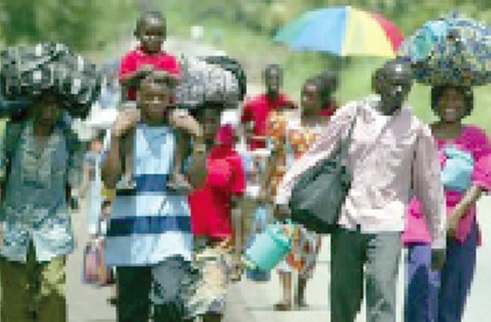 Some Ivorian refugees moving into Ghana Some Ivorian refugees moving into Ghana
