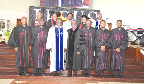 Some of the commissioned church leaders and officiating clergy
