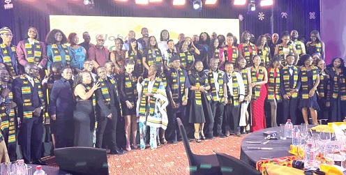 The graduates after the event