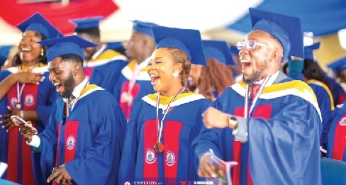 A section of the new graduates