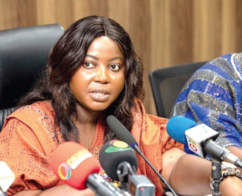 Ama Mawusi Mawuenyefia, Communications Director of the Ministry of Lands and Natural Resources