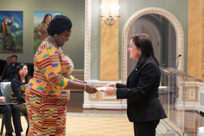 Ghana’s High Commissioner to Canada, Dora Francisca Edu-Buandoh presents Letters of Credence