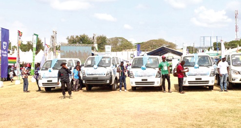 Some awardees received vehicles at the 2025 National Best Farmer Awards