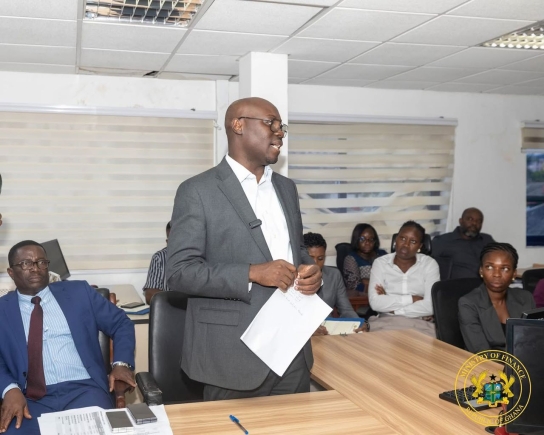 Finance Minister visits Osu Tax Office and urges staff to boost revenue