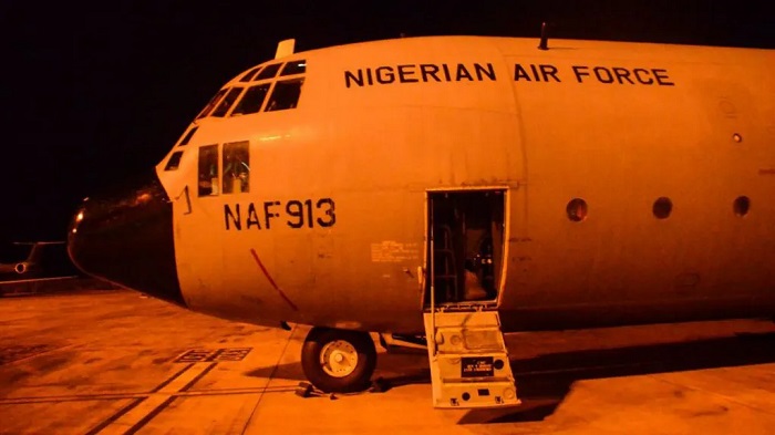 The aircraft was en route to Portugal when it had to land in Burkina Faso, the Nigerian authorities have said (file photo)