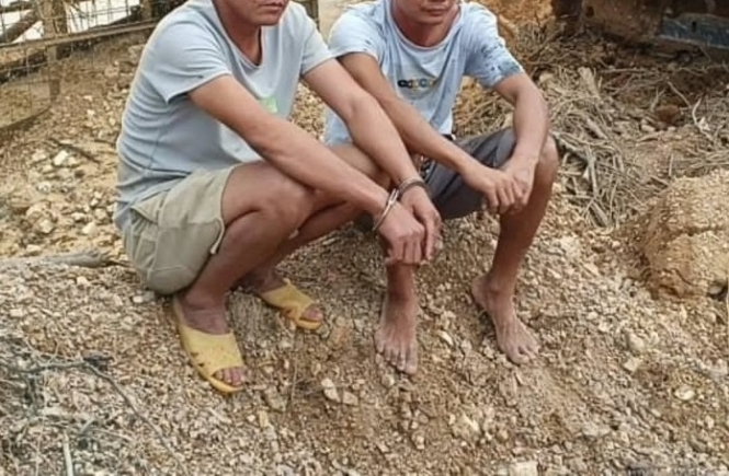 Western Region: NAIMOS Taskforce arrests two illegal mining suspects at Subrisu