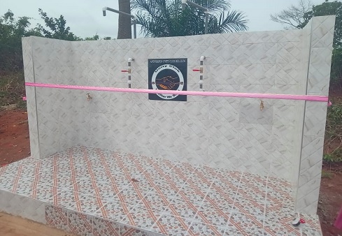 The newly constructed water system The newly constructed water system