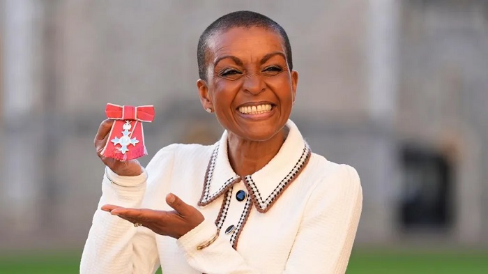 Bridgerton actress Adjoa Andoh said she felt "imposter syndrome" after being made a Member of the Order of the British Empire (MBE) on Wednesday