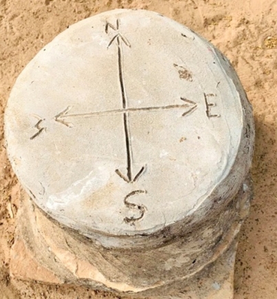 The Greenwich Meridian line situated at Yendi