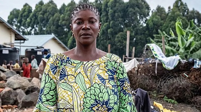 Akilimali Mirindi is one of thousands who have fled the recent upsurge in fighting