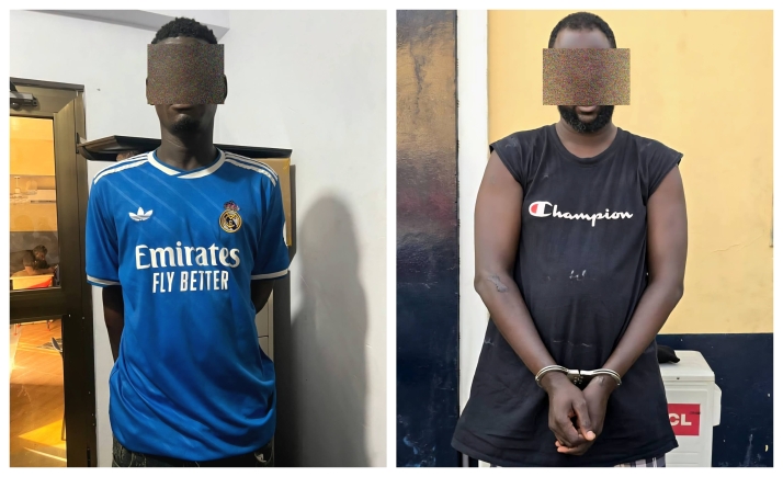 Two arrested in Accra over guns, Tramadol and stolen police phone
