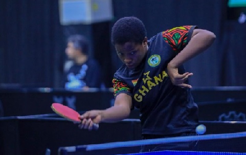 Emerald Bortey in action