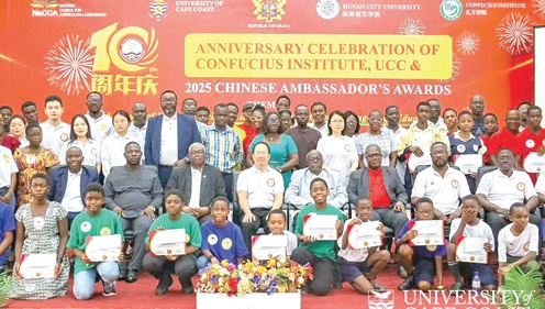 The award winners and guests after the launching ceremony