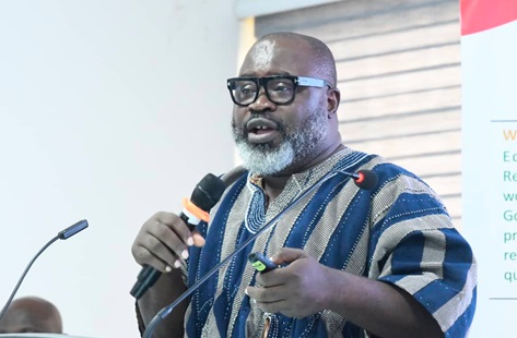 Kofi Asare, Executive Director of Eduwatch, speaking at the conference