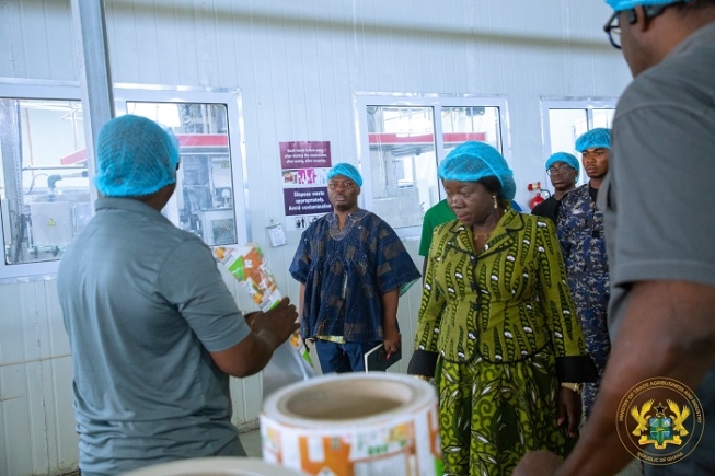 Trade Minister visits Ekumfi Juice factory, Pledges government support for expansion