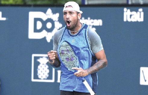 • Nick Kyrgios is delighted to be back after 10 months absence