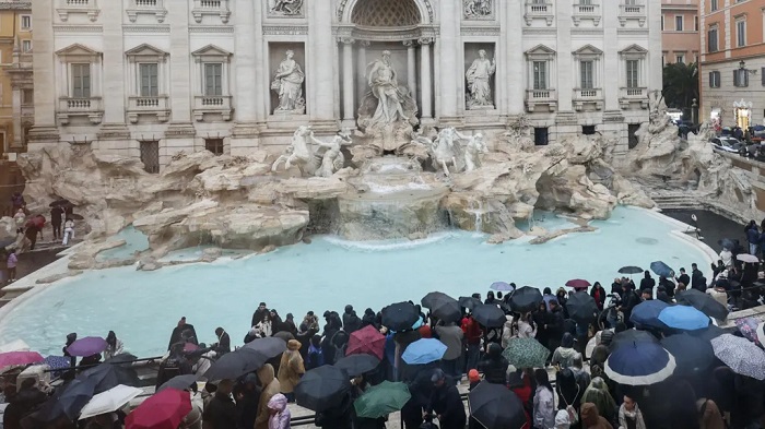 The Trevi Fountain is one of Rome's key attractions with around nine million visitors this year