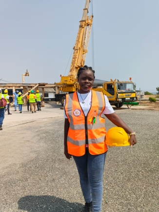 Meet Rebecca Ahafianyo, the 25-year-old female breaking barriers with passion and purpose as a forklift and heavy-duty equipment operator