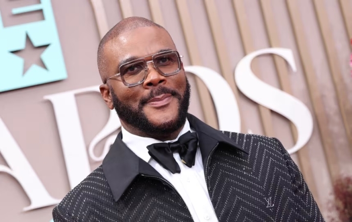 Tyler Perry attends the BET Awards in Los Angeles on June 9, 2025. Michael Tran/AFP/Getty Images
