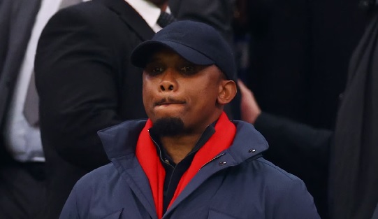 Eto'o was elected as president of Cameroon's football federation in December 2021