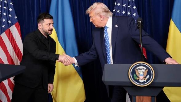Volodymyr Zelensky, Ukraine President and Donald Trump, US President