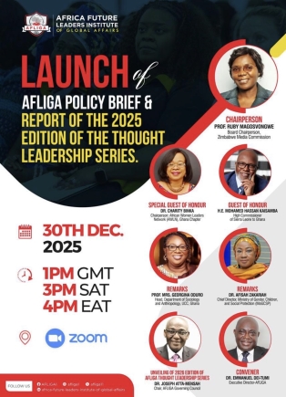 AFLIGA launches 2025 leadership report, calls for inclusive, African-centred governance