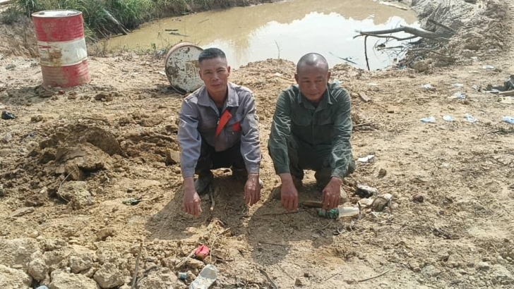 Two arrested for illegal mining at Prankese in Birim North