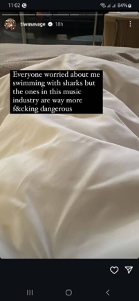 Naija music industry full of dangerous ‘Sharks’ – Tiwa Savage