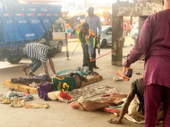 • These squatters were sleeping when the taskforce of the KoKMA arrived