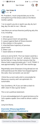 Give Mahama credit for cedi’s strong performance – Van Vicker to Ghanaians