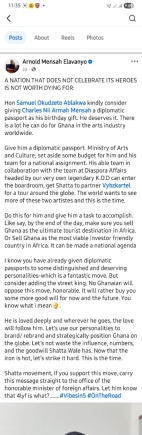 Give Shatta Wale a Diplomatic Passport, He’s earned it - Blogger tells govt