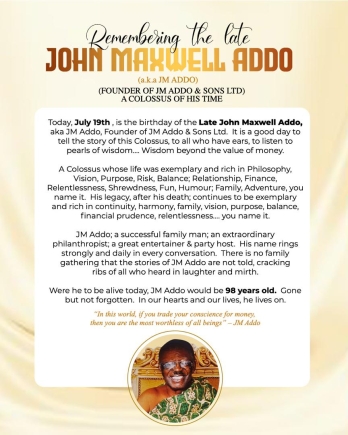 JM Addo - Tribute
