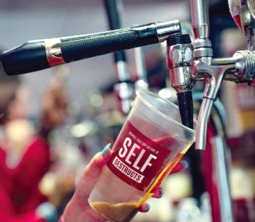 Drinks being served in ‘self-destructing’ cups at Twickenham Stadium