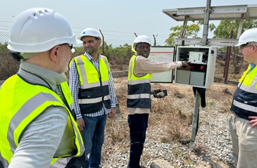 An IAEA team of experts visited the candidate site of Ghana’s first nuclear power plant during a Site and External Events Design Review Service mission. (Photo: Nuclear Power Ghana)