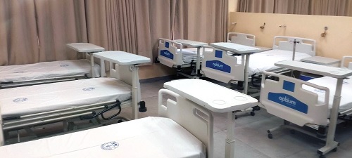 The newly renovated Block A wards with installed beds