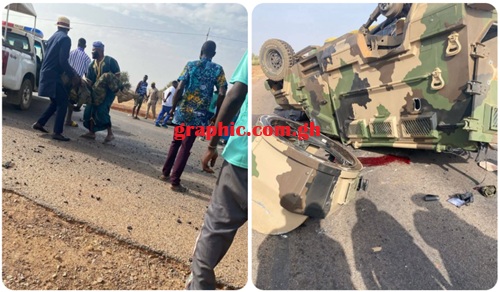 Soldier killed, six injured in military vehicle crash on Bolgatanga-Bawku road