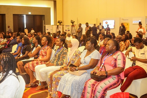 The audience at the event