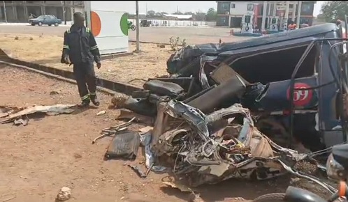 T­­­he accident scene 