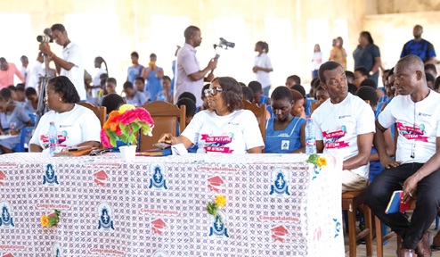 Some of the mentors and the mentees from the Bompeh Senior Technical High School during the forum to mark International Day for Women and Girls in Science Some of the mentors and the mentees from the Bompeh Senior Technical High School during the forum to mark International Day for Women and Girls in Science
