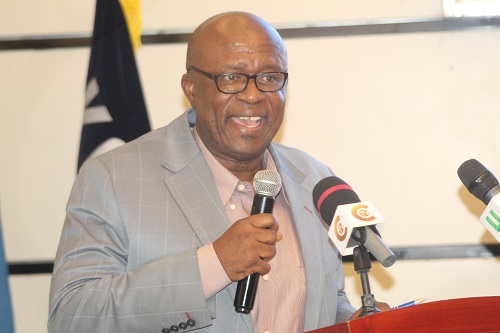 Paul Siameh, acting Chief Director, Ministry of Food and Agriculture, making a statement at the meeting Picture: ESTHER ADJORKOR ADJEI Paul Siameh, acting Chief Director, Ministry of Food and Agriculture, making a statement at the meeting Picture: ESTHER ADJORKOR ADJEI