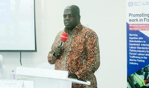 Alex Frimpong, CEO, Ghana Employers Association, addressing participants in the launch Alex Frimpong, CEO, Ghana Employers Association, addressing participants in the launch