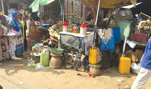 Some of the stalls that were affected