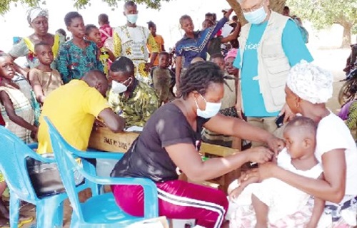 File photo of a vaccination exercise