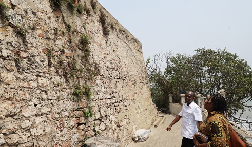 The bastion of Fort Crevecoeur built in 1649. This is the only part left after bombardments by the British between 1780 and 1784