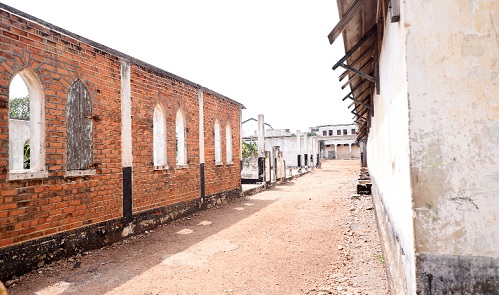 A church and mosque within the prison