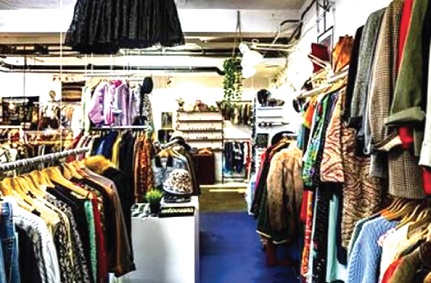 New clothes in a UK shop