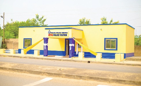 The new police station near the Koforidua Technical University