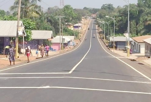 The clean and serene street of Dormaa Ahenkro The clean and serene street of Dormaa Ahenkro