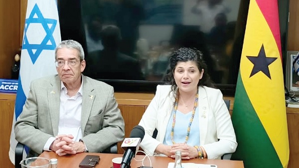 Roey Gilad (left), Israeli Ambassador to Ghana, with Sharren Miriam Haskel, Deputy Israeli Foreign Minister Roey Gilad (left), Israeli Ambassador to Ghana, with Sharren Miriam Haskel, Deputy Israeli Foreign Minister